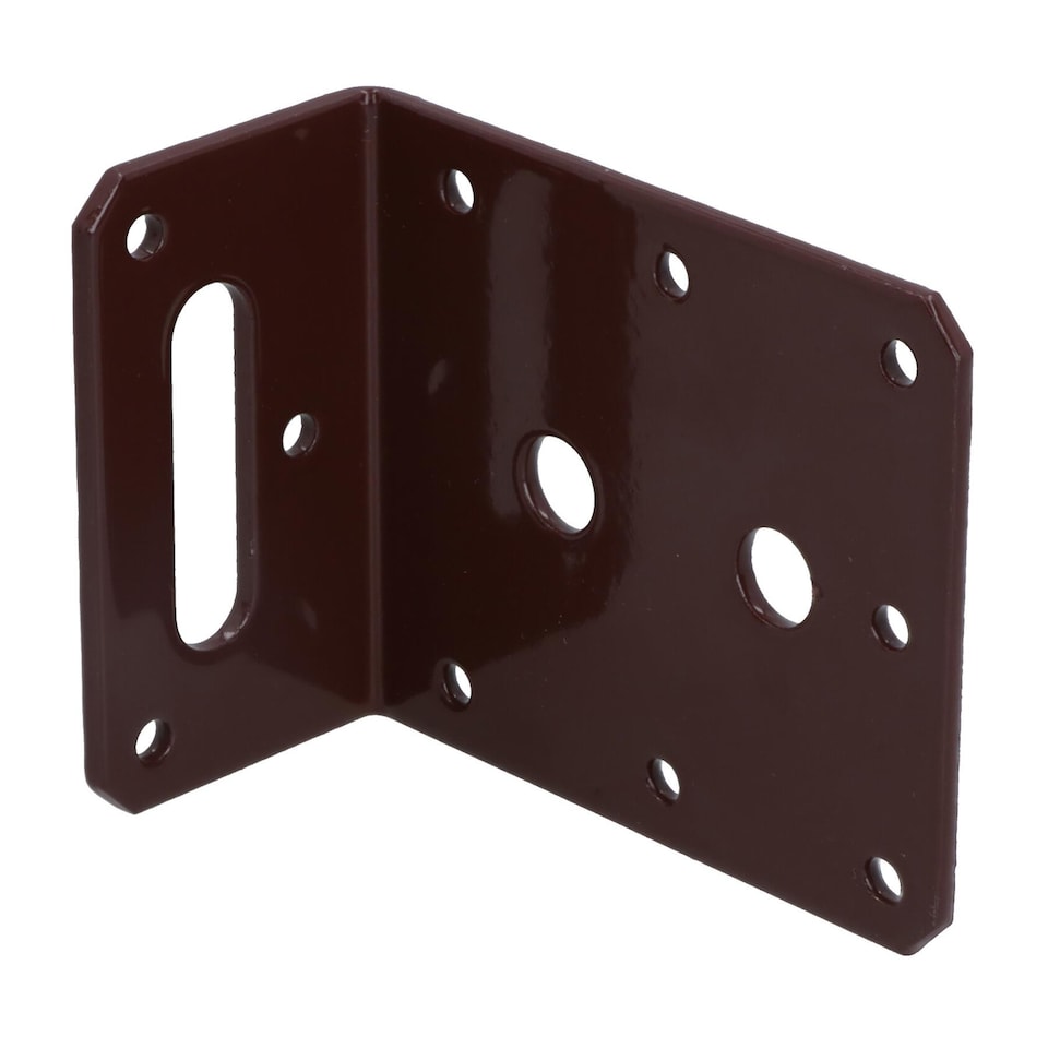 image 1 of Angle Corner Bracket L-Shape Brace Fastener Plate 80mm x 40mm x 75mm