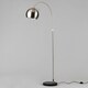 image 4 of BHS Benson Curved Floor Lamp | Silver | Silver | 1