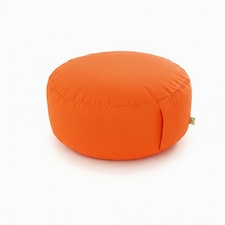 Bean Lazy Outdoor Water Resistant Orange Round Pouffe