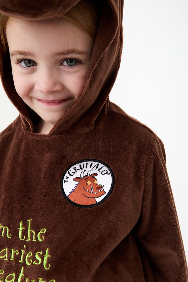 image 1 of Officially Licensed Gruffalo Tabard Unisex Kids Costume - World Book Day, Dress-Up, and Role Play - Ages 3-8 | Brown | Brown | 6-8 years