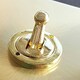 image 3 of SE HOME Satin / Brushed Brass 2 Gang Twin Coaxial TV Socket Black | Satin Brass