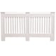 image 9 of Vida Designs Chelsea Radiator Cover Painted MDF Slatted Cabinet, White, 152cm