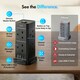 image 3 of VonHaus Tower Extension Lead with 8 Plugs and 2 USB-C Ports