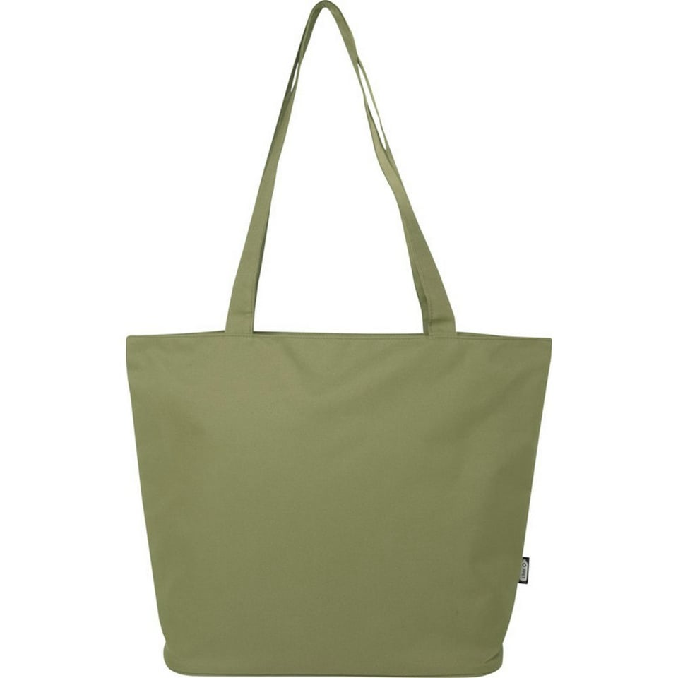 image 1 of Panama Recycled Zipped 20L Tote Bag - Olive - One Size | Green
