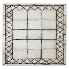 Interiors by Premier Cross Frame Wall Mirror Black
