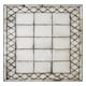 image 1 of Interiors by Premier Cross Frame Wall Mirror Black