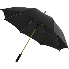 Avenue 23 Inch Spark Auto Open Storm Umbrella - Solid Black/Lime - One Size
