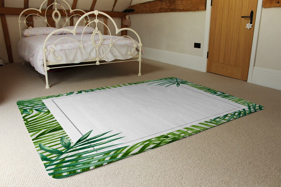 image 1 of Botanical Border Designer Rug | Multi