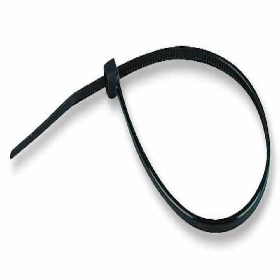 PRO POWER - Weatherproof Cable Ties Black 300mm x 4.5mm 100 Pack