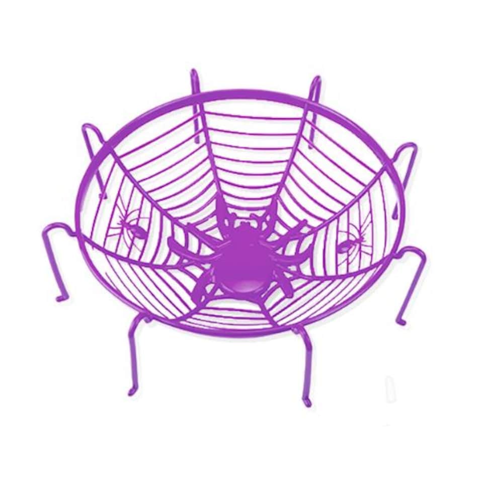 Halloween Haunted House Spiders Web Basket Assorted Colours
