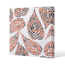 Leaf Droplets (Canvas Print) / 61 x 61 x 4cm | Multi