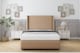image 2 of Sloomy Stratford Latte Dumfries Divan Bed Base 2 Drawers Foot-End With 54 Inch Wingback Headboard & 12 Inch Matching Footboard | Brown | Latte | King | 1