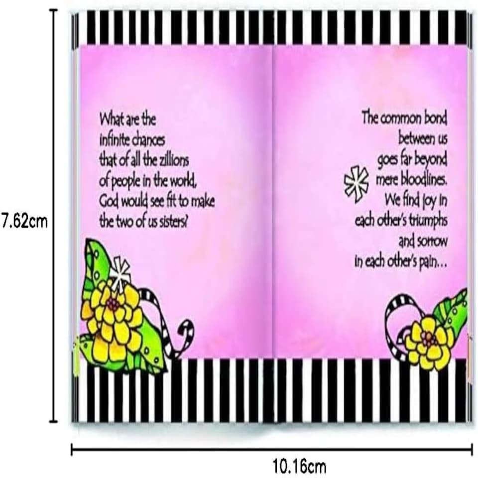 image 1 of Sisters... Connected by an Unbreakable Bond” Little Keepsake Greeting Card