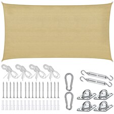 Sun Sail Sonny, UV Protected, Water-Resistant and Anti-Tear | Cream | sand | 2 x 4 m | 1