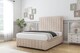 image 3 of Sloomy Pemberton Sand Naples Divan Bed Base 4 Drawers With 54 Inch Floor Standing Headboard & 12 Inch Matching Footboard | Cream | Sand | Double | 1