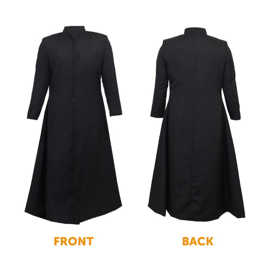 image 1 of Dark WIzard Costume - Wig, Cane, Jacket, Wand | Multi | M