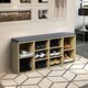 image 8 of COSTWAY Wooden Shoe Bench Shoe Storage Organizer N/A