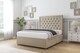 image 3 of Sloomy Montana Almond Coniston Divan Bed Base 4 Drawers With 54 Inch Floor Standing Headboard | Cream | Almond | Double | 1