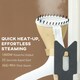 image 8 of HOMCOM Clothes Steamer, Garment Steamer Clothing Wrinkle Remover, Gold Tone