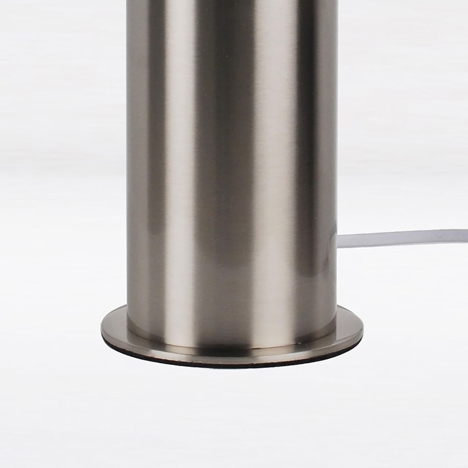 image 1 of Satin Nickel Tubular Floor Uplight | Silver | White | Medium | 1