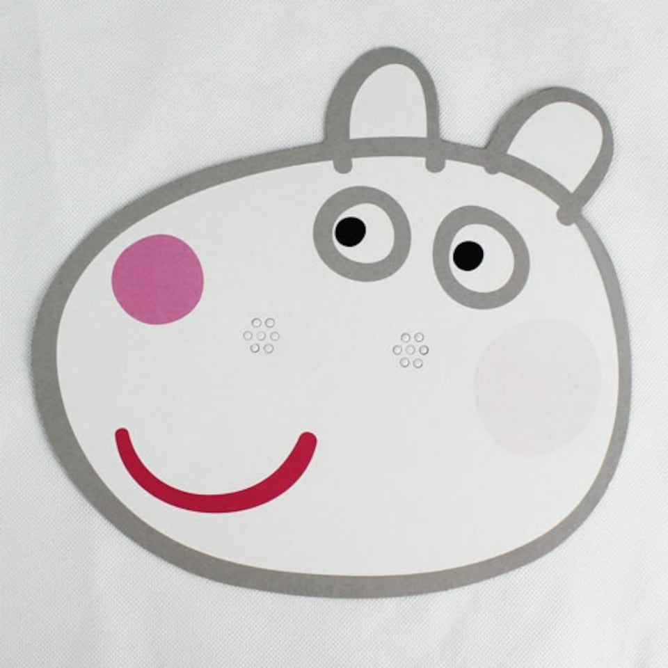 Suzy Sheep Peppa Pig Cardboard Face Mask