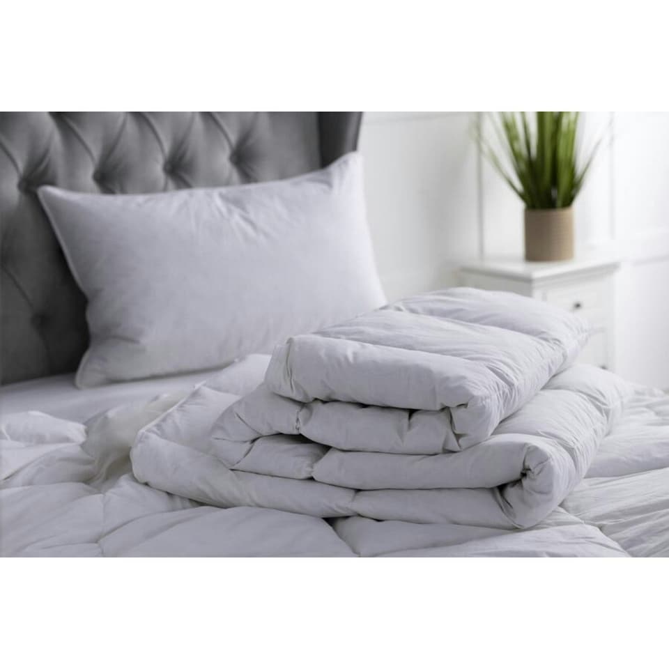image 1 of Belledorm Duck Feather Hotel Suite Pillow - White - 75cm x 48cm