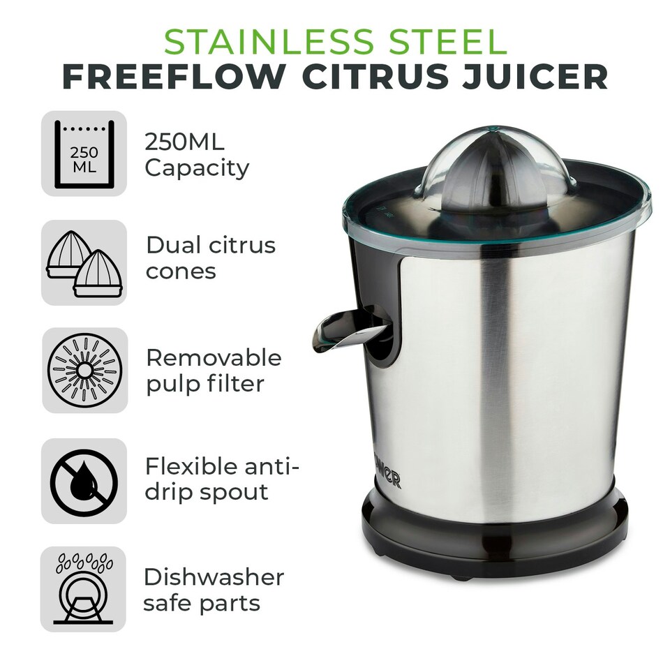 image 1 of Tower T12062 Citrus Juicer 100W Stainless Steel