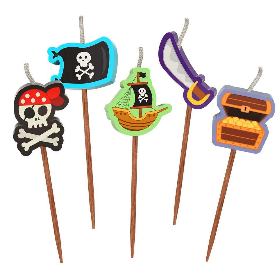 image 1 of Novelty Cake Candle Set - Pirate