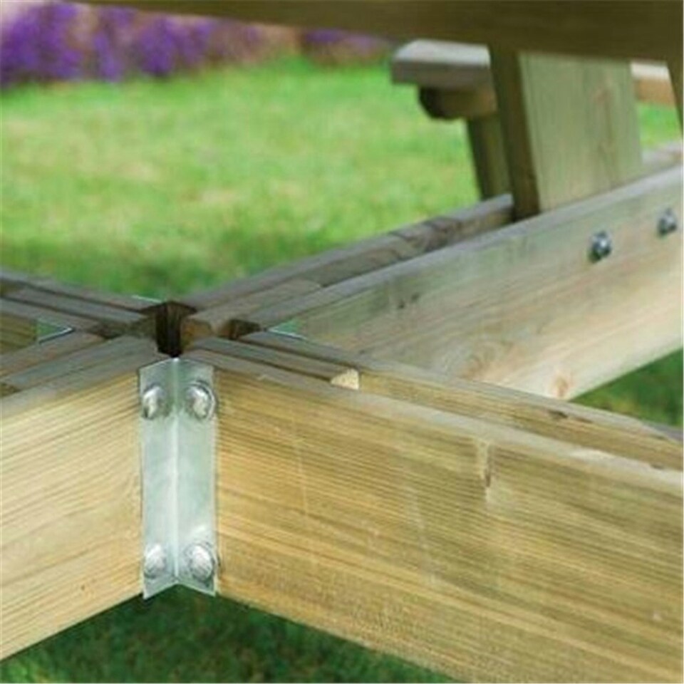 image 1 of Deluxe Round Picnic Garden Table