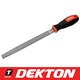 image 1 of Dekton High Quality Engineers Sure Grip Half Round Heavy Duty Metal File