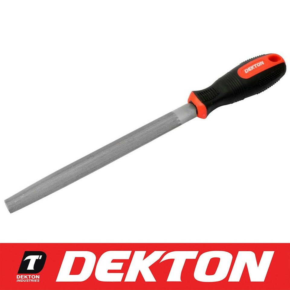 image 1 of Dekton High Quality Engineers Sure Grip Half Round Heavy Duty Metal File