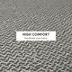image 4 of HOMCOM Storage Ottoman, Round Stool Chair with Cushioned Top, Light Grey
