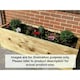 image 2 of Suffolk Planter - Wood - L210 x W40 x H45 cm | Brown