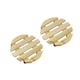 image 1 of Round Wooden Plant Pot Trolley Caddy Movers (30cm) - Pack of 2