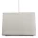 image 6 of Contemporary and Stylish Dove Grey Linen Fabric Rectangular Lamp Shade | Grey