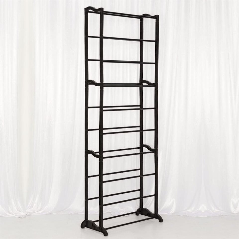 image 1 of GEEZY 10 Layers Shoe Rack Storage Organizer Black 50 Pairs