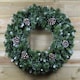 image 8 of 60cm Snow King Fir Hanging Christmas Wreath with Pinecones and 200 Tips in Green