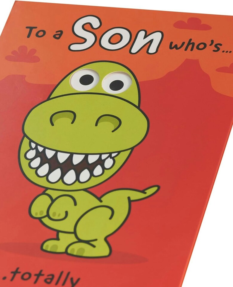 image 1 of Dino Design Son Birthday Card