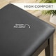 image 3 of HOMCOM Classic Piano Bench Stool, PU Leather Padded Keyboard Seat Black