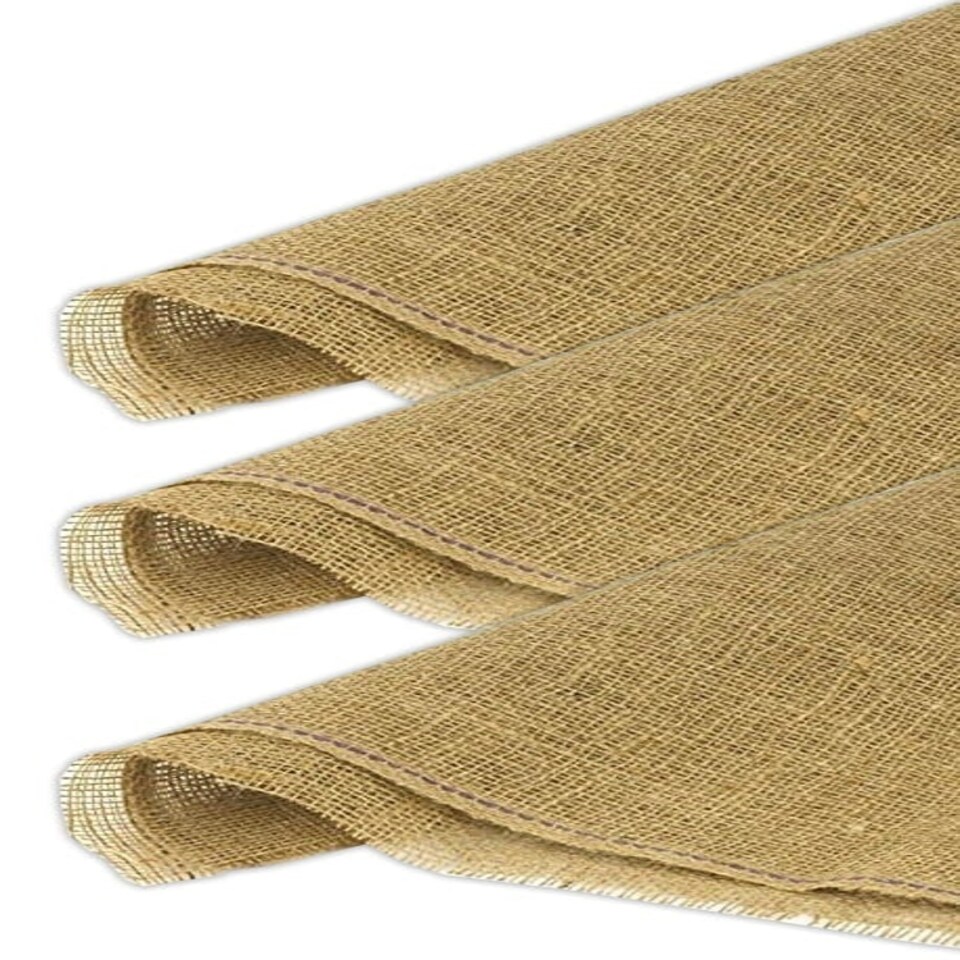 image 1 of Hessian Square Plant Basket Liners N/A | 45cm x 45cm / x3