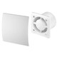 image 4 of 100mm Humidity Sensor Extractor Fan Shiny Red Glass Front Panel ESCUDO Wall Ceiling Ventilation