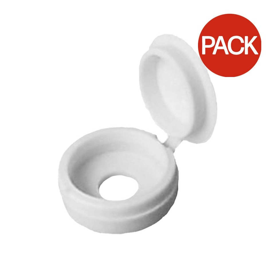 Securpak Foldable Screw Cap (Pack of 80) - White - 10g