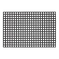 Nicoman Rubber Ring Scraper Doormat 120x80cm | Black | 120x80cm