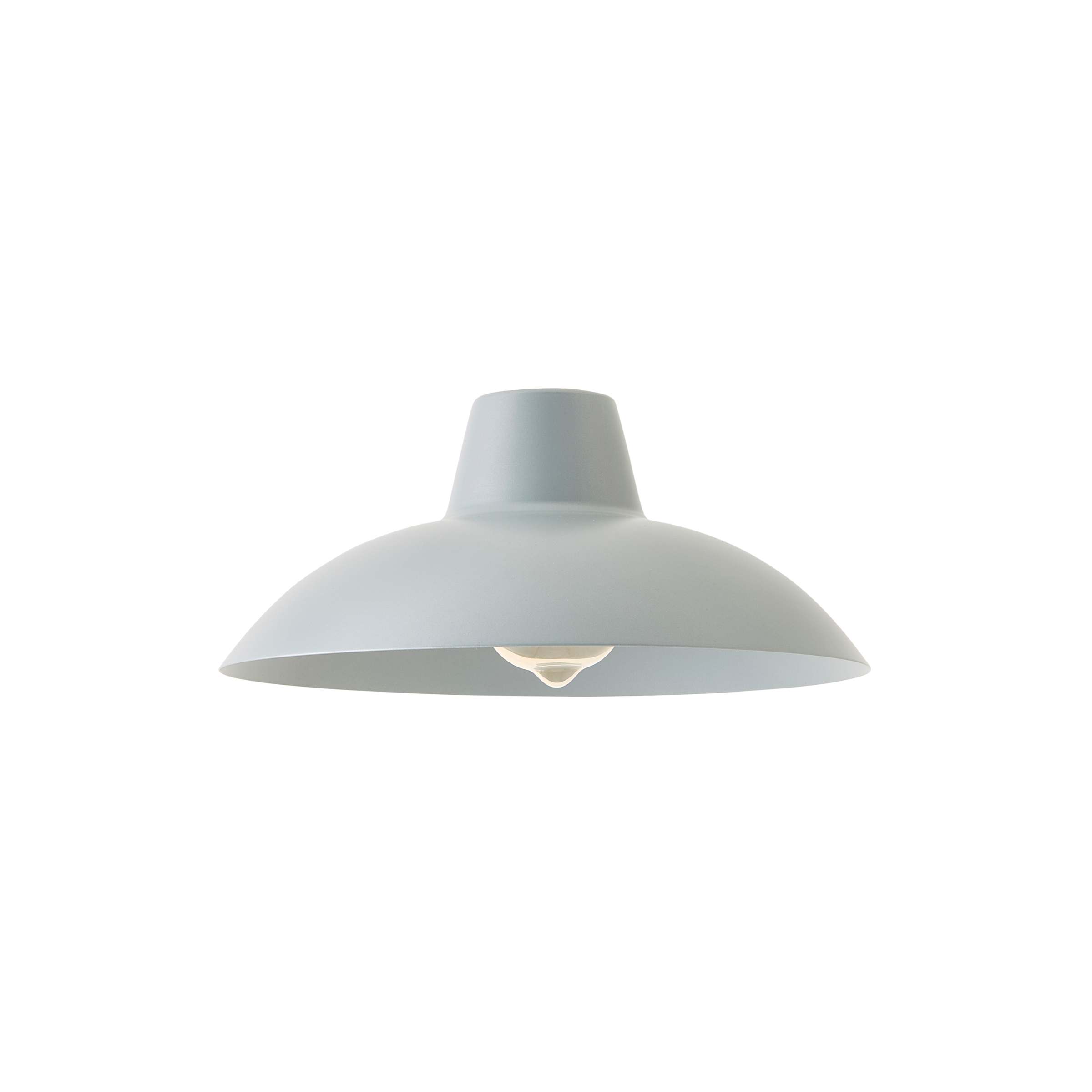 ValueLights Civic Silver Metal Easy Fit Ceiling Pendant Shade Silver