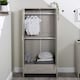 image 2 of Pembrey Nursery Wardrobe – Stylish 2-Door Baby Wardrobe with Hanging Rails, Spacious Storage Drawer & Modern Wooden Design (Ash Grey)