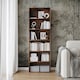 image 3 of Wide 6-Tier Bookcase | Brown | 1