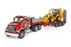 image 5 of Bruder MACK Granite Low loader truck with JCB 4CX Backhoe loader Backhoe Loader Model