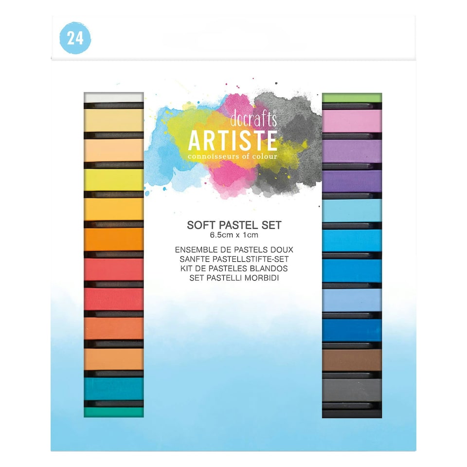 image 1 of Artiste Pastels, Multicoloured, Pack Of 24, Soft