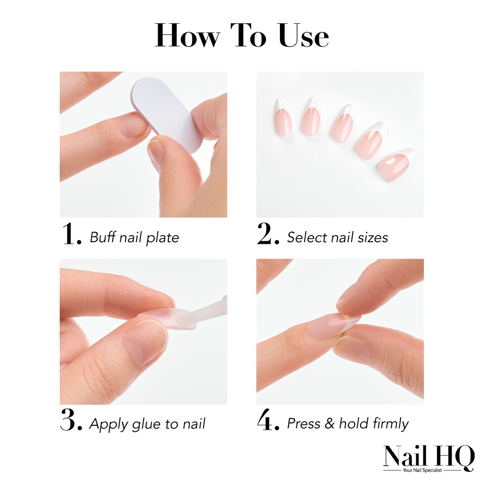 image 1 of Nail HQ Press On Nail Set - Silent Night