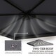 image 3 of Outsunny 3m 2 Tier Garden Gazebo Top Cover Replacement Canopy Roof